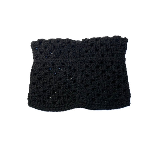 Black Crochet Hat