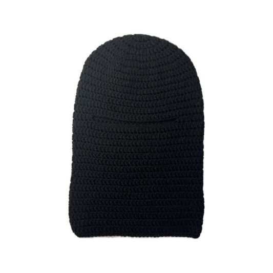 Black Crochet Balaclava