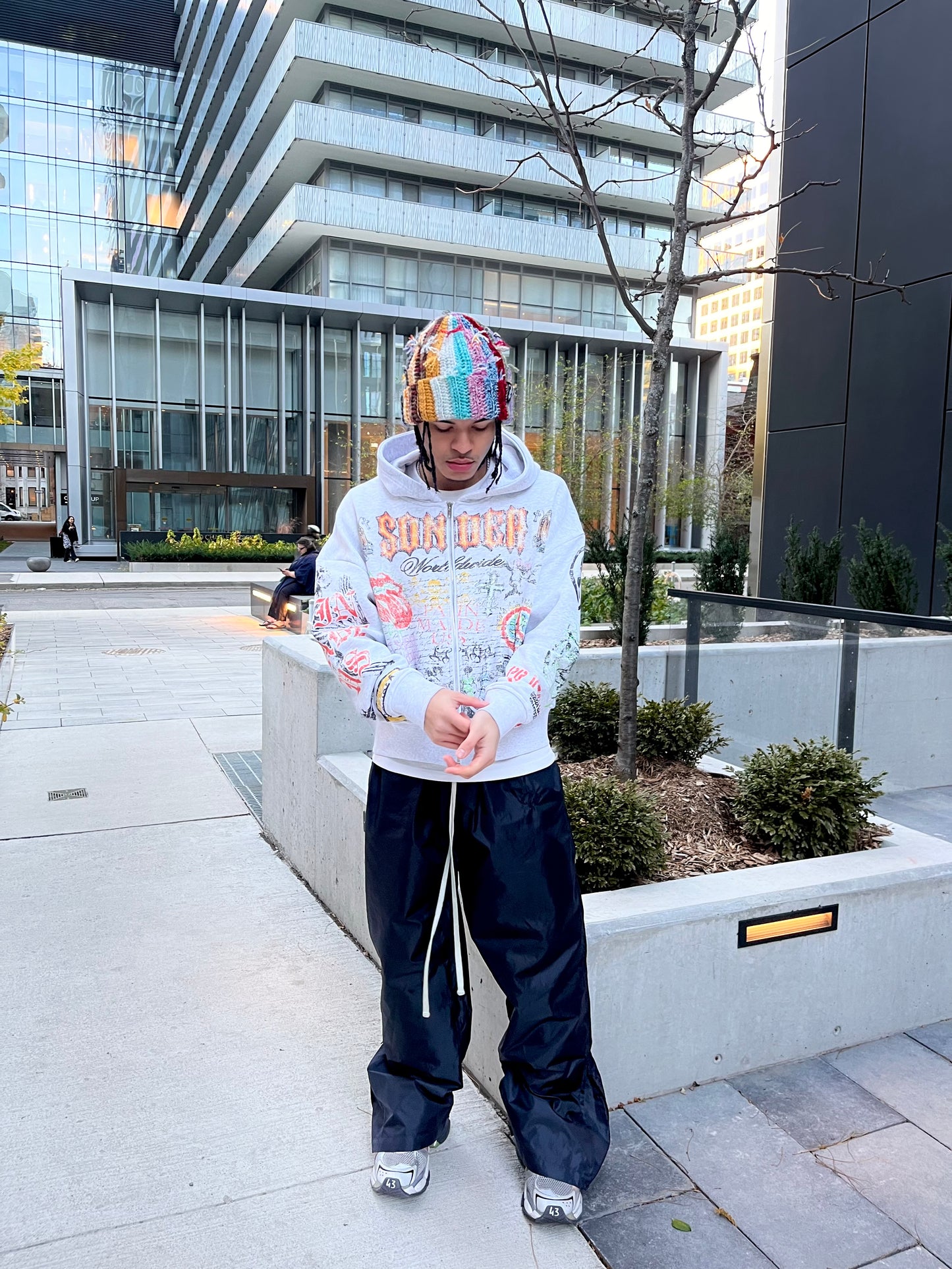 Hand-Tied Beanie 'Multicolor'