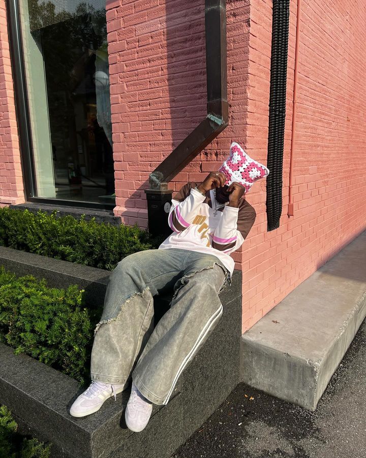 Pink Macaroon Crochet Hat