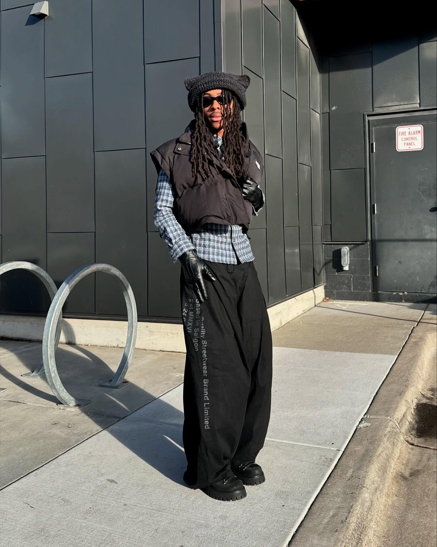 Charcoal Crochet Hat