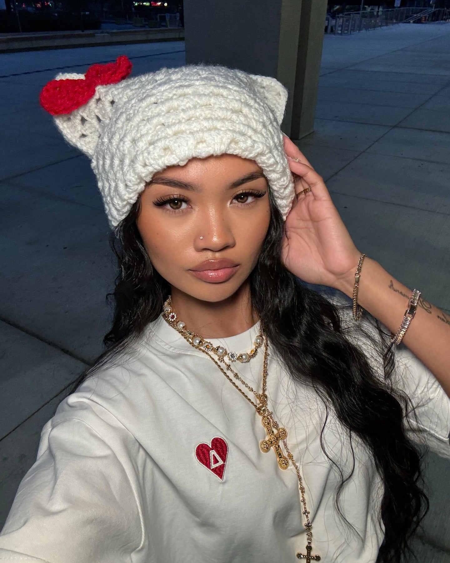 Hello Kitty Crochet Hat
