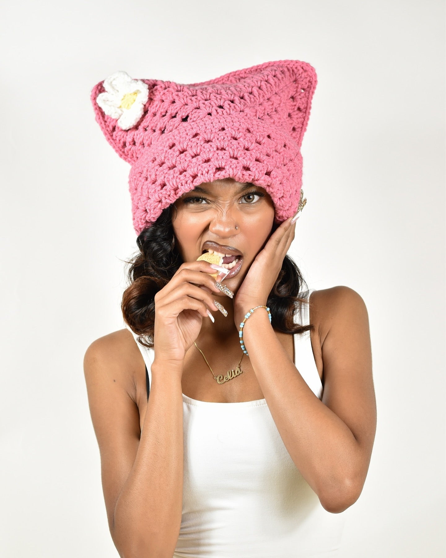 My Melody Crochet Hat