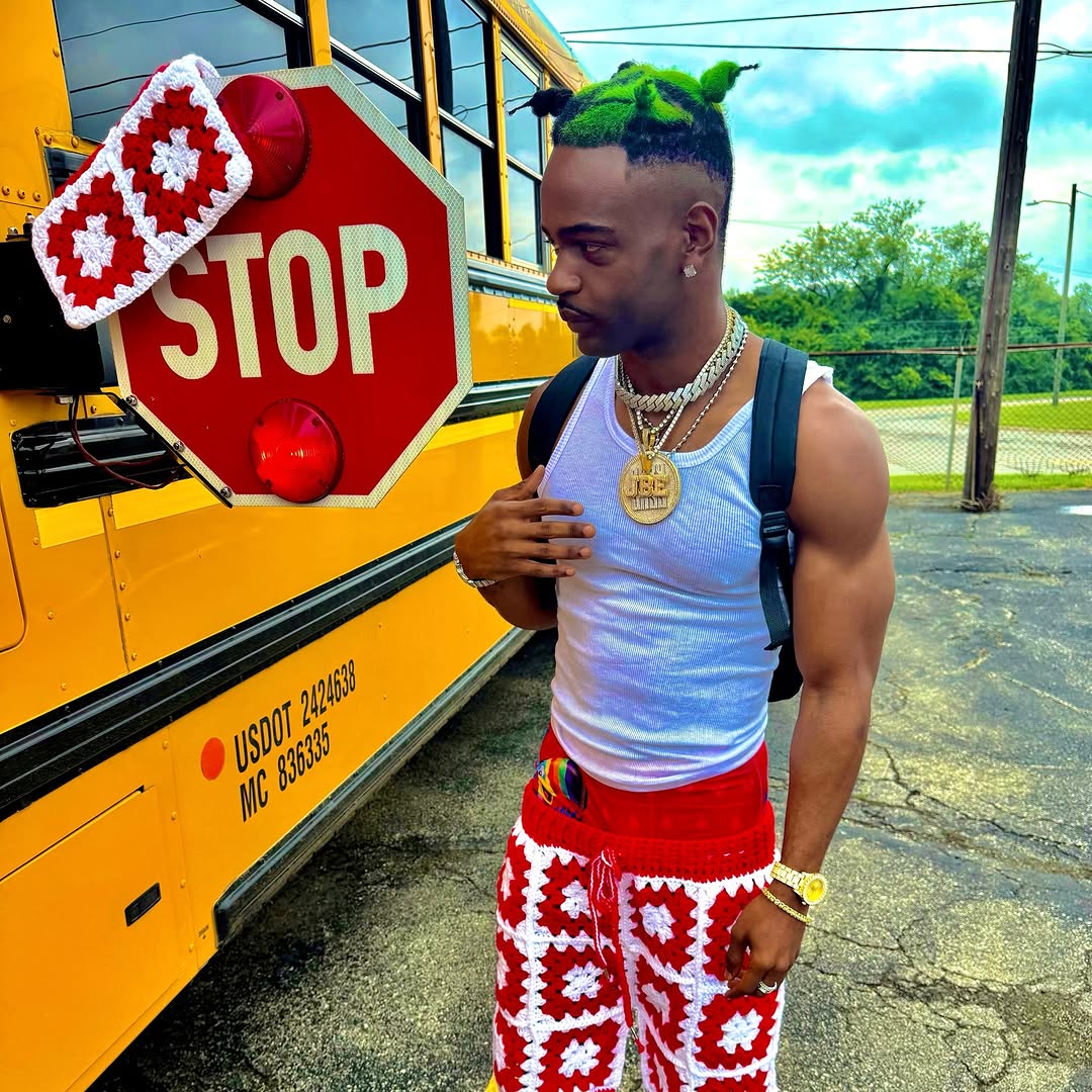 Crimson Red Crochet Shorts